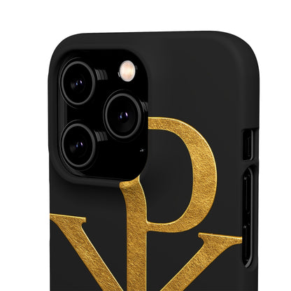 Black Chi Rho Snap Case for iPhone – The Way, Truth & Life