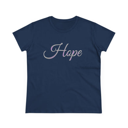 Women’s “Hope” Tee – Inspirational Scripture Design | Romans 15:13