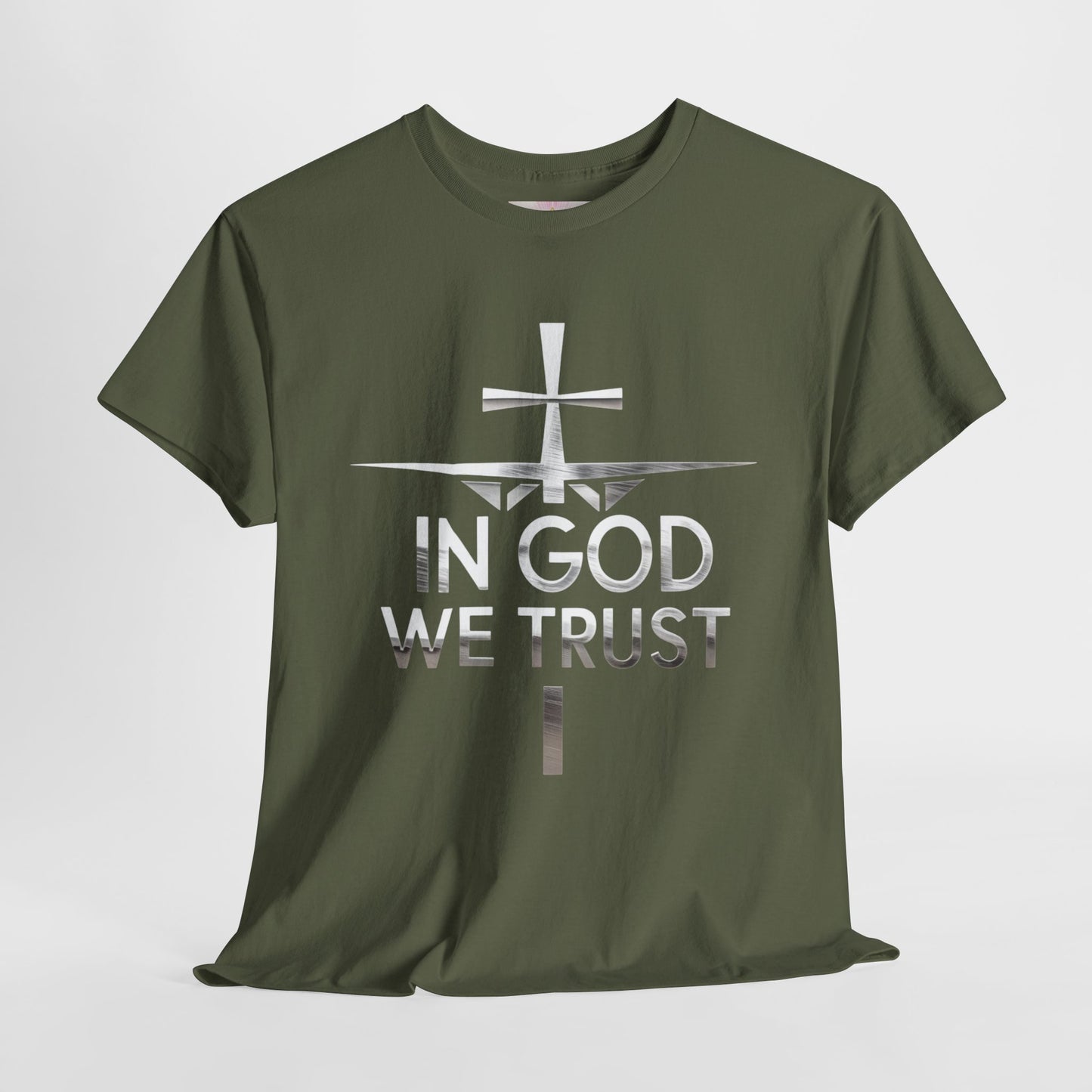 In God We Trust | Men’s Christian T-Shirt with Scripture Back Print