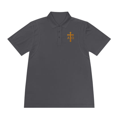 Men’s Alpha & Omega Polo Shirt – Faith from Beginning to End