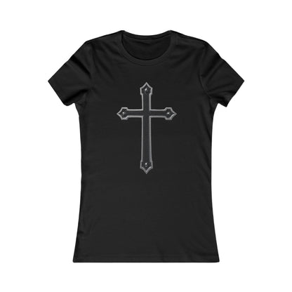 Warrior’s Black Cross Women’s Favorite Tee | Ephesians 6:11