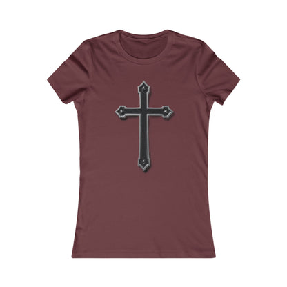 Warrior’s Black Cross Women’s Favorite Tee | Ephesians 6:11