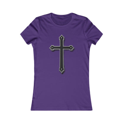 Warrior’s Black Cross Women’s Favorite Tee | Ephesians 6:11