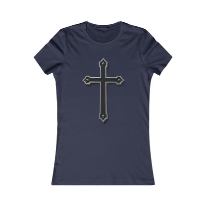 Warrior’s Black Cross Women’s Favorite Tee | Ephesians 6:11