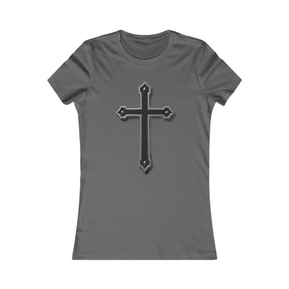 Warrior’s Black Cross Women’s Favorite Tee | Ephesians 6:11