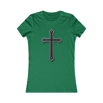 Warrior’s Black Cross Women’s Favorite Tee | Ephesians 6:11