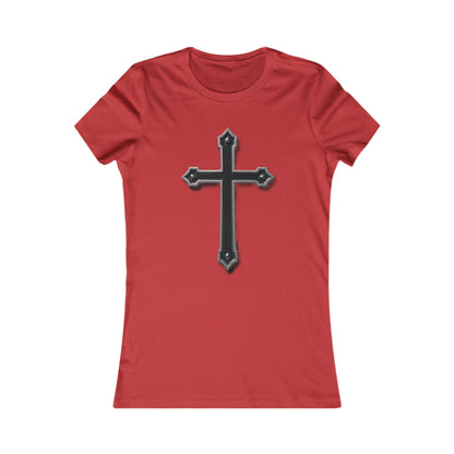 Warrior’s Black Cross Women’s Favorite Tee | Ephesians 6:11