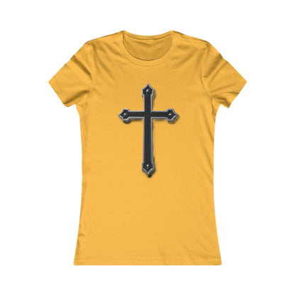 Warrior’s Black Cross Women’s Favorite Tee | Ephesians 6:11