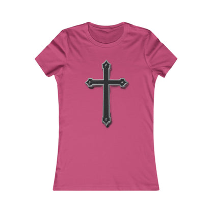 Warrior’s Black Cross Women’s Favorite Tee | Ephesians 6:11