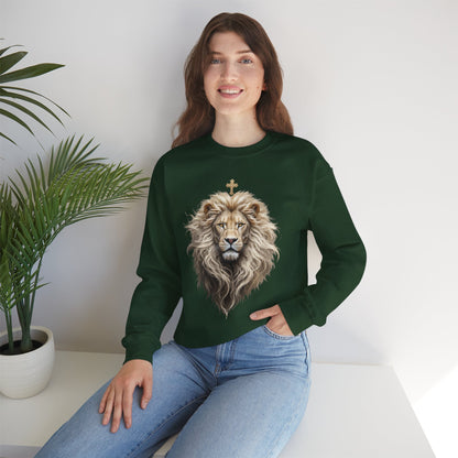 Christ is King (Lion of Judah) - Women's Christian Sweatshirt