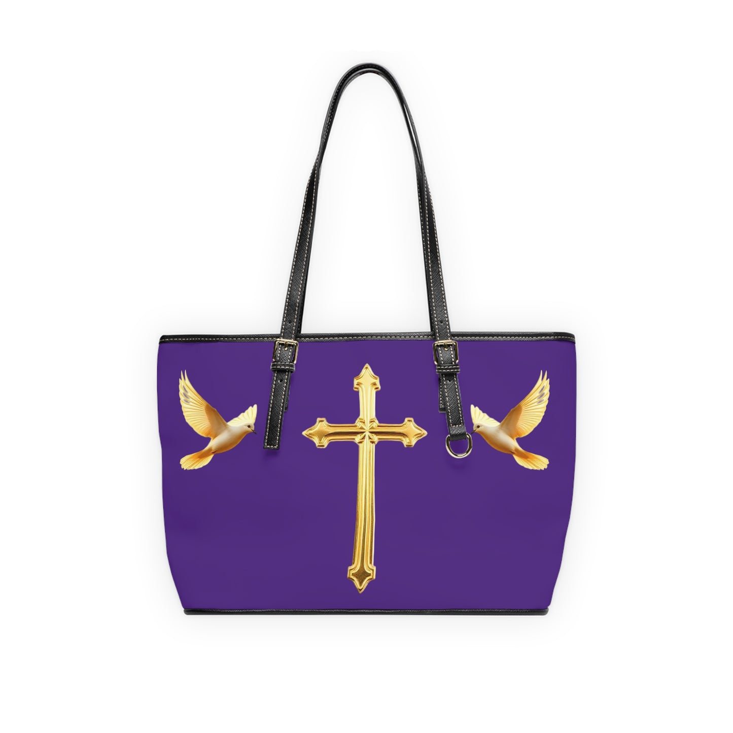 Faith, Peace, and Renewal Shoulder Bag in Purple