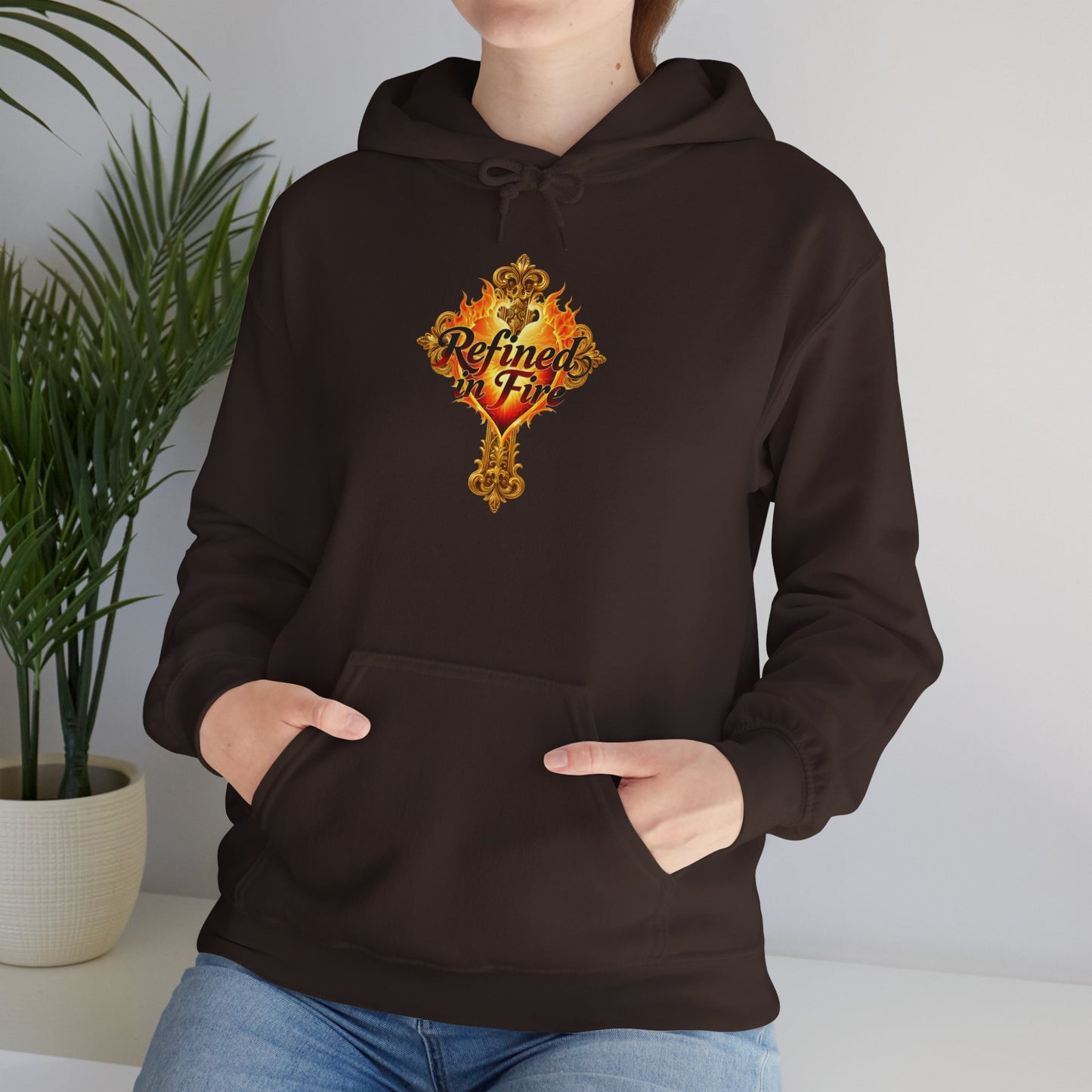 Refined by Fire - Women's Ornate Christian Hoodie