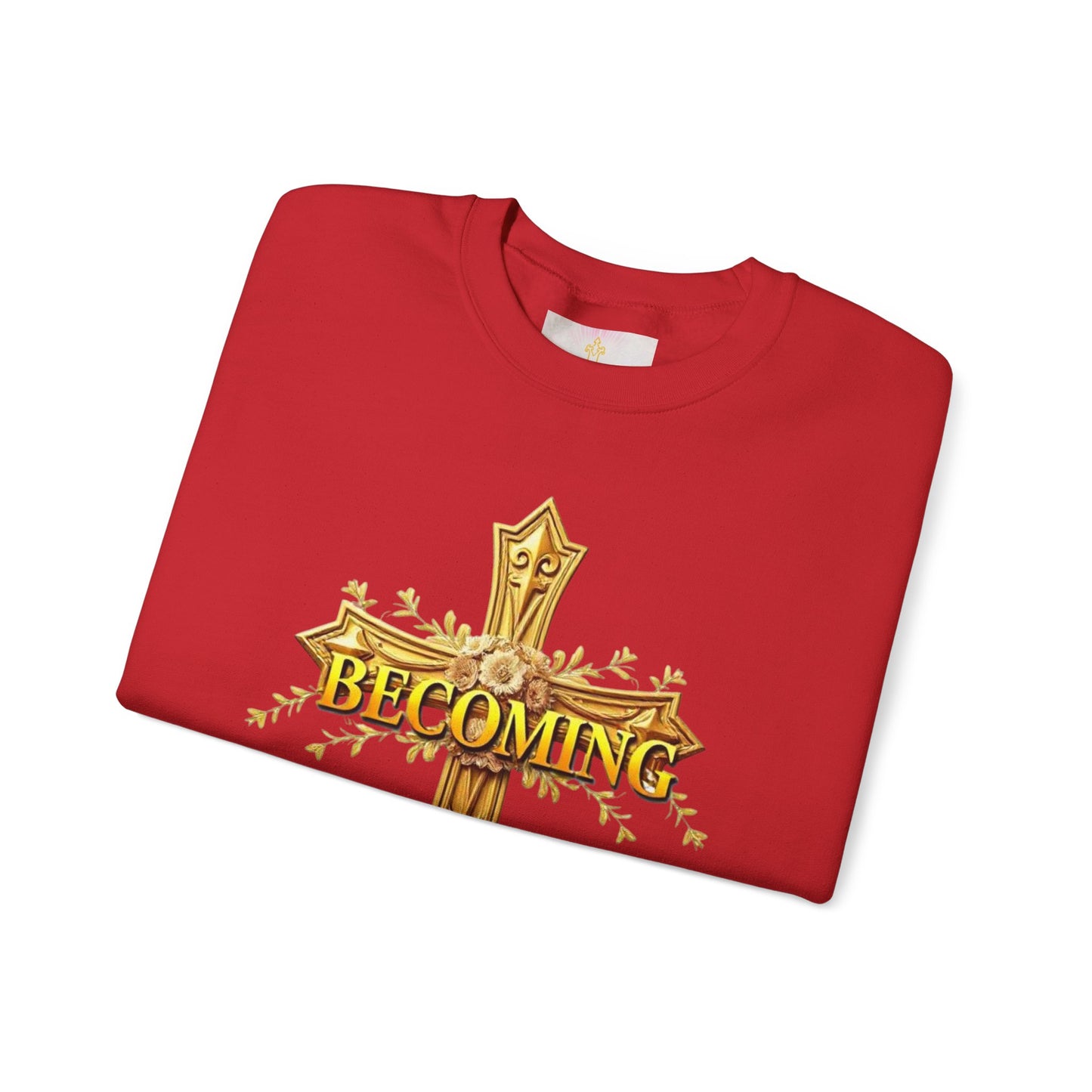 Becoming - Women’s Christian Sweatshirt (Dark Lettering)