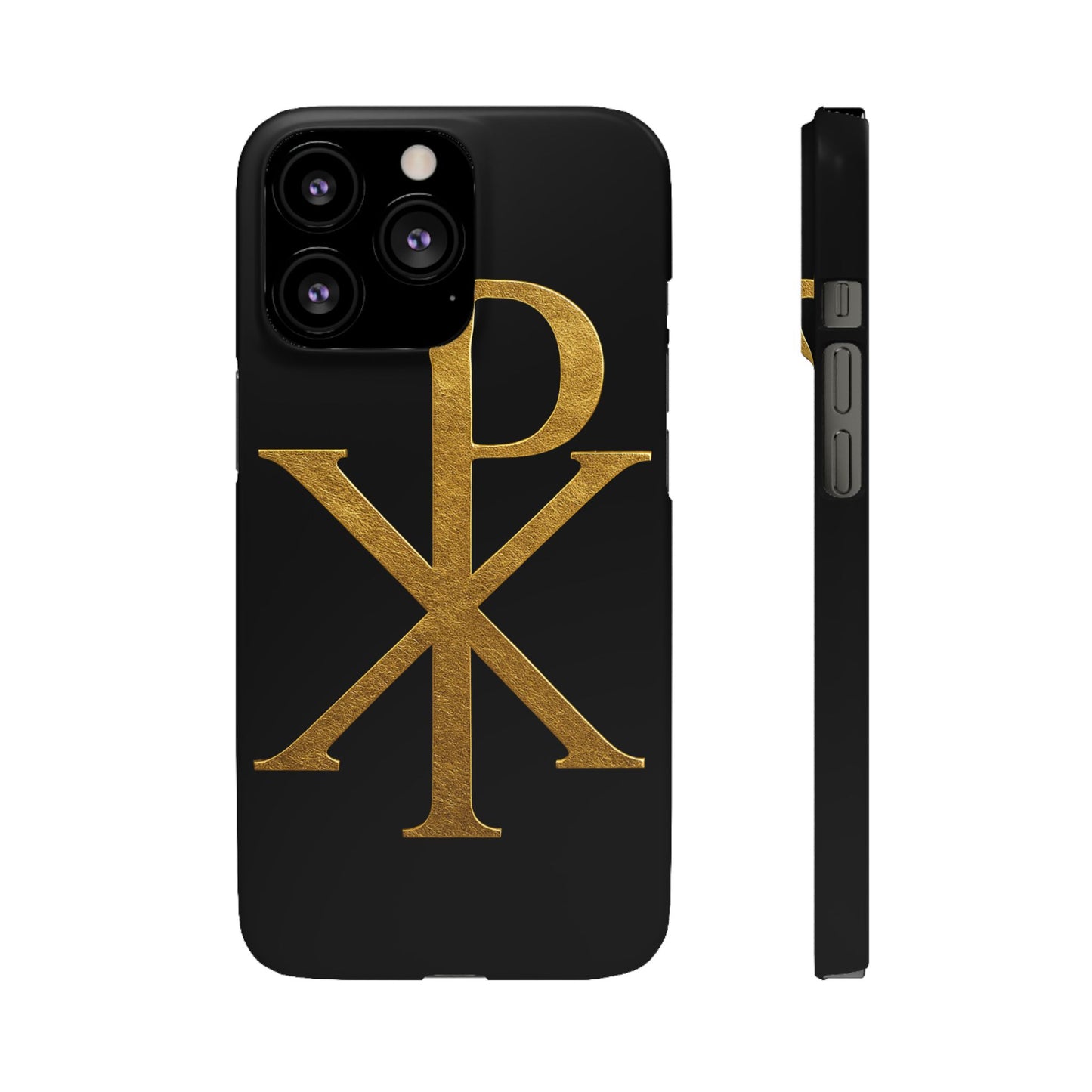 Black Chi Rho Snap Case for iPhone – The Way, Truth & Life