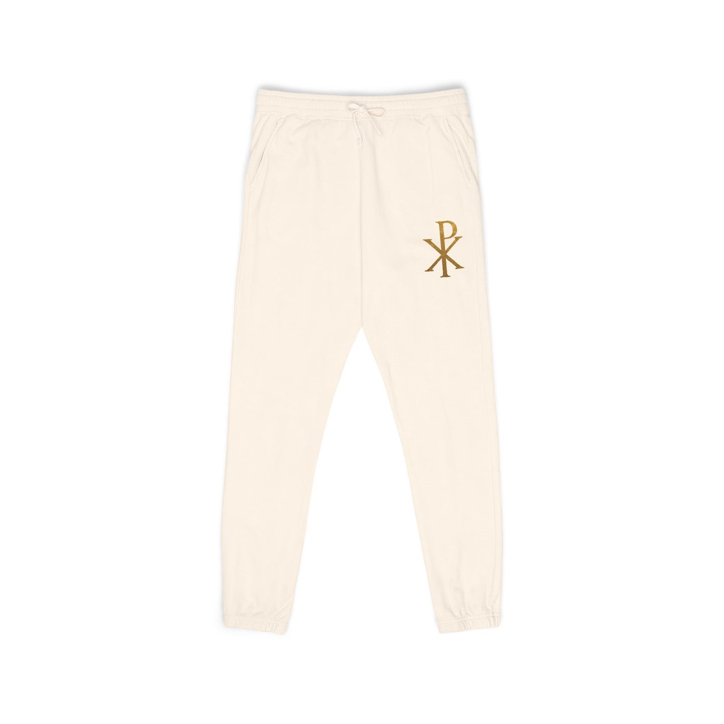 Men’s Chi Rho Fleece Jogger Pants – Comfort with Spiritual Style