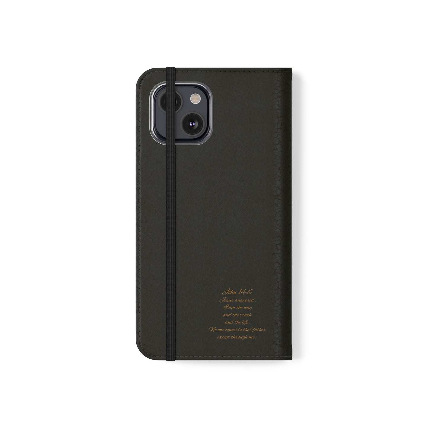Black Chi Rho Folding Case for iPhone – Faith in Every Step