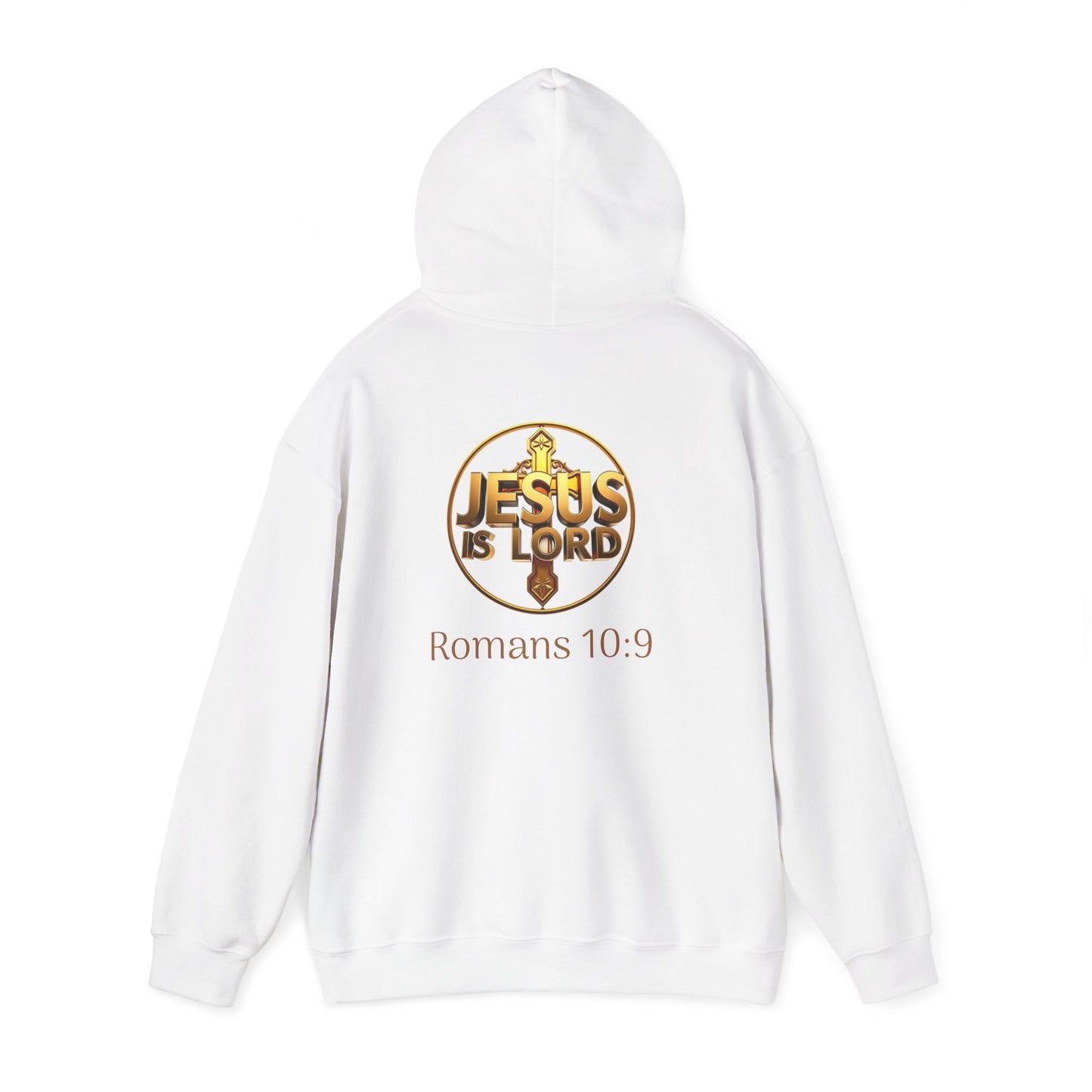 Jesus is Lord - Women's Christian Hoodie with Golden Cross