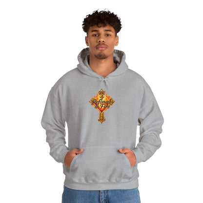 Refined by Fire - Men's Ornate Christian Hoodie