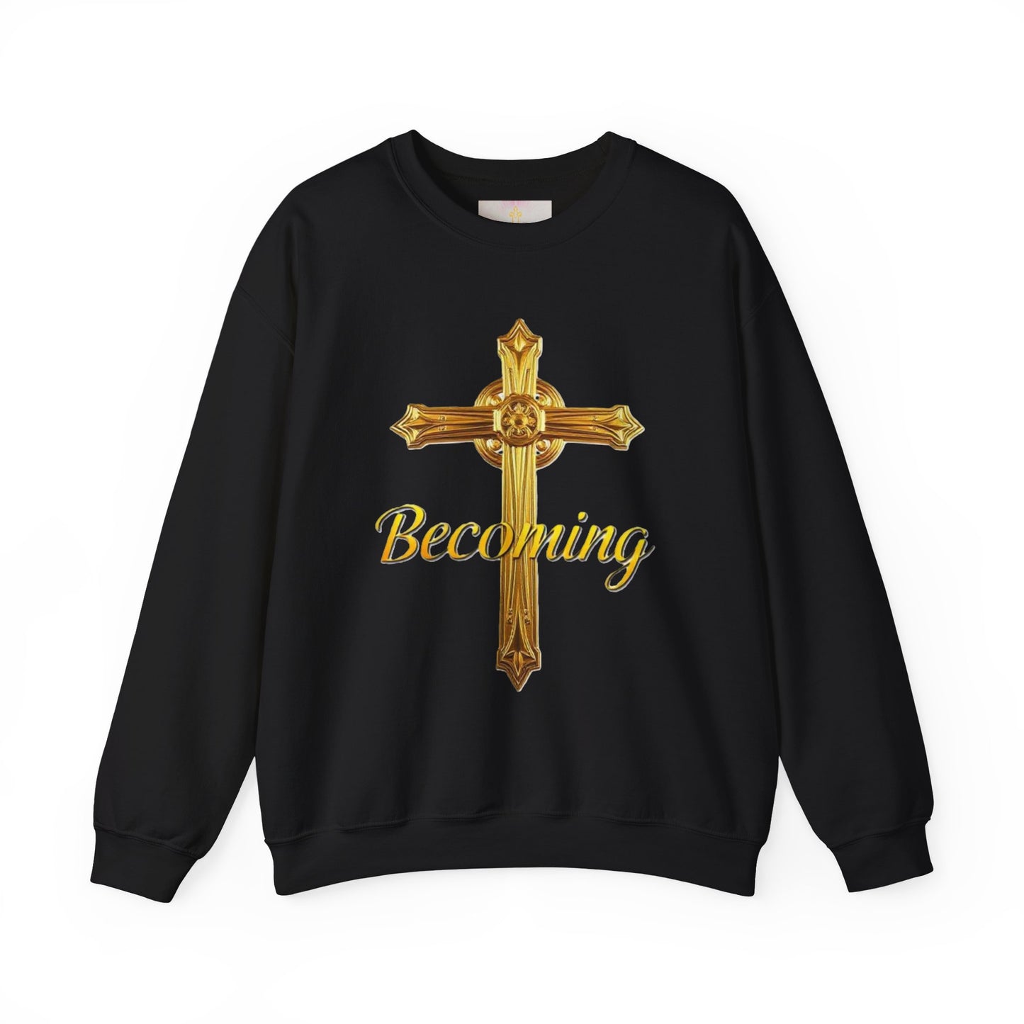 Becoming Men’s Faith Sweatshirt – Light Lettering (Philippians 1:6)