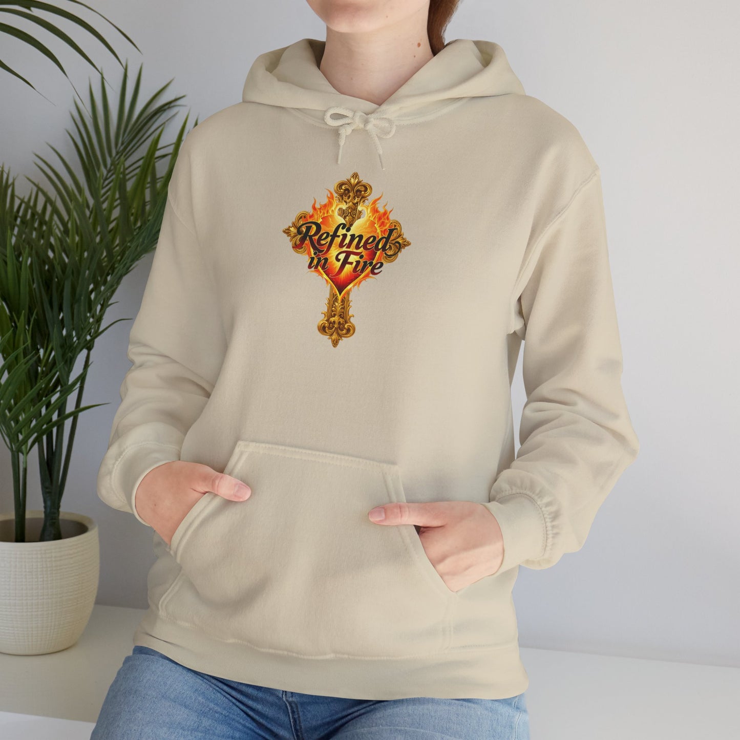 Refined by Fire - Women's Ornate Christian Hoodie