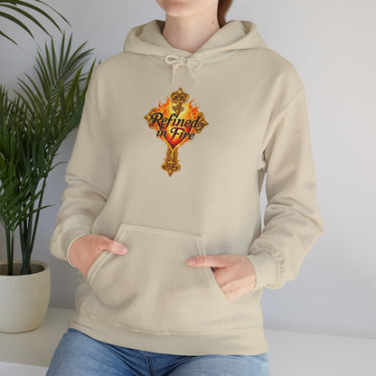 Refined by Fire - Women's Ornate Christian Hoodie