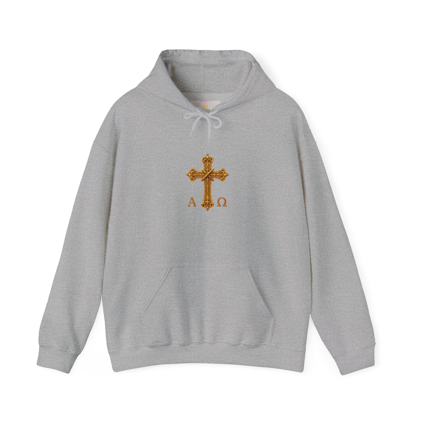 “Soon” Cross Men’s Hoodie – Back Print Faith Statement