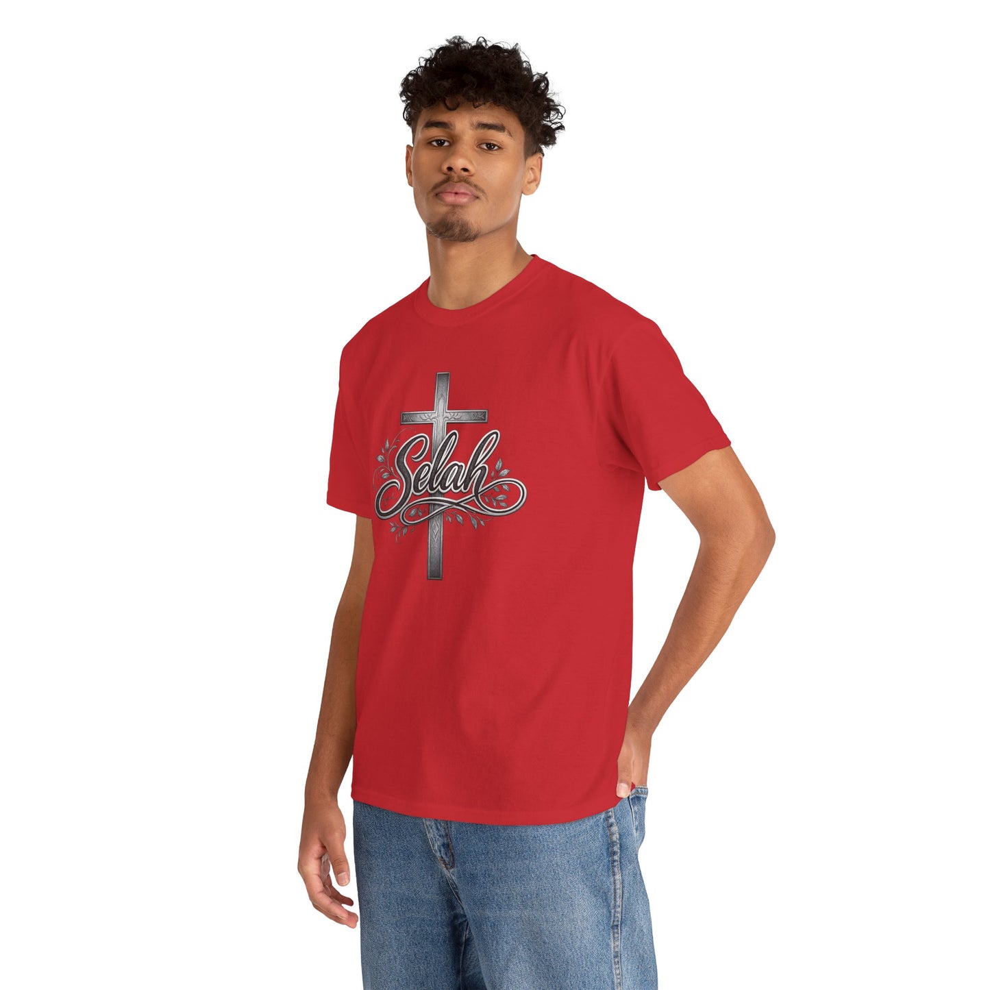 Selah Cross Tee — Men's Christian T‑Shirt