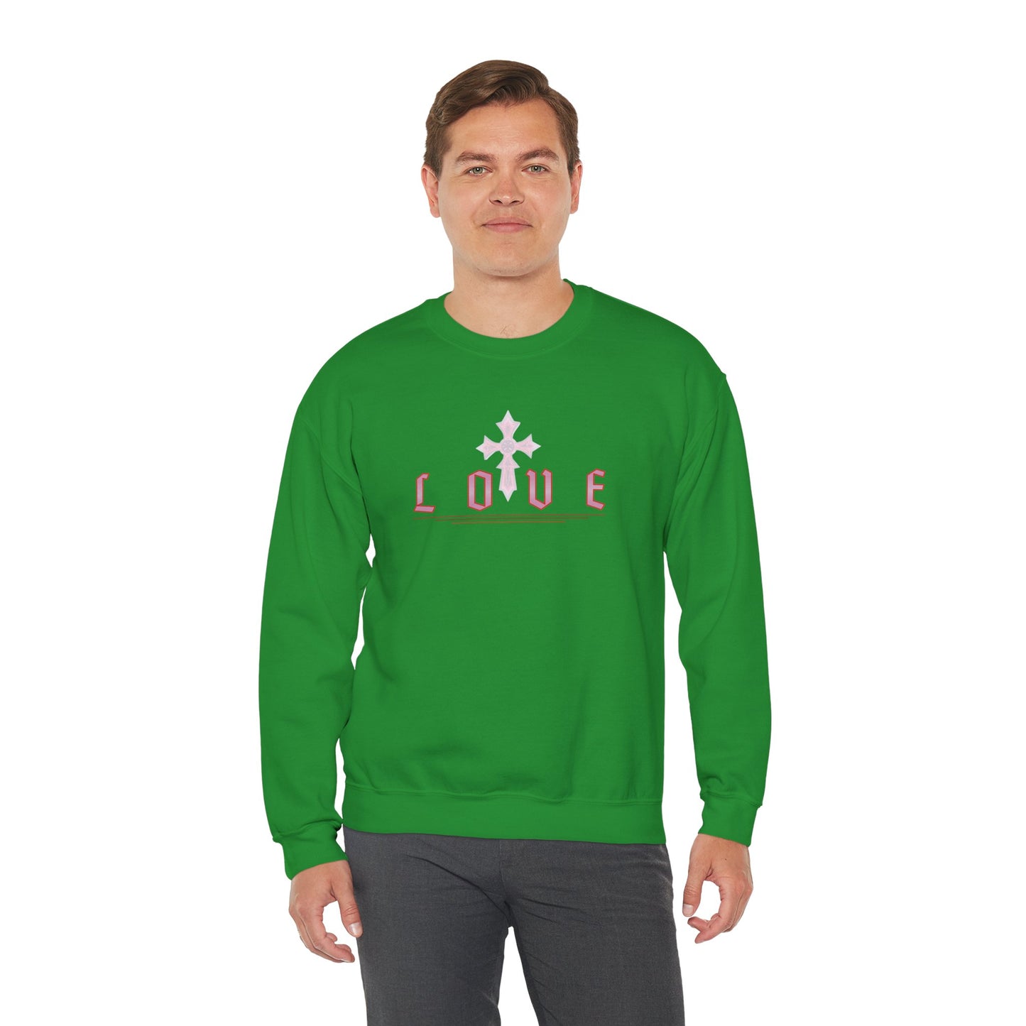 Fearless Love Men’s Sweater – Courage in Faith