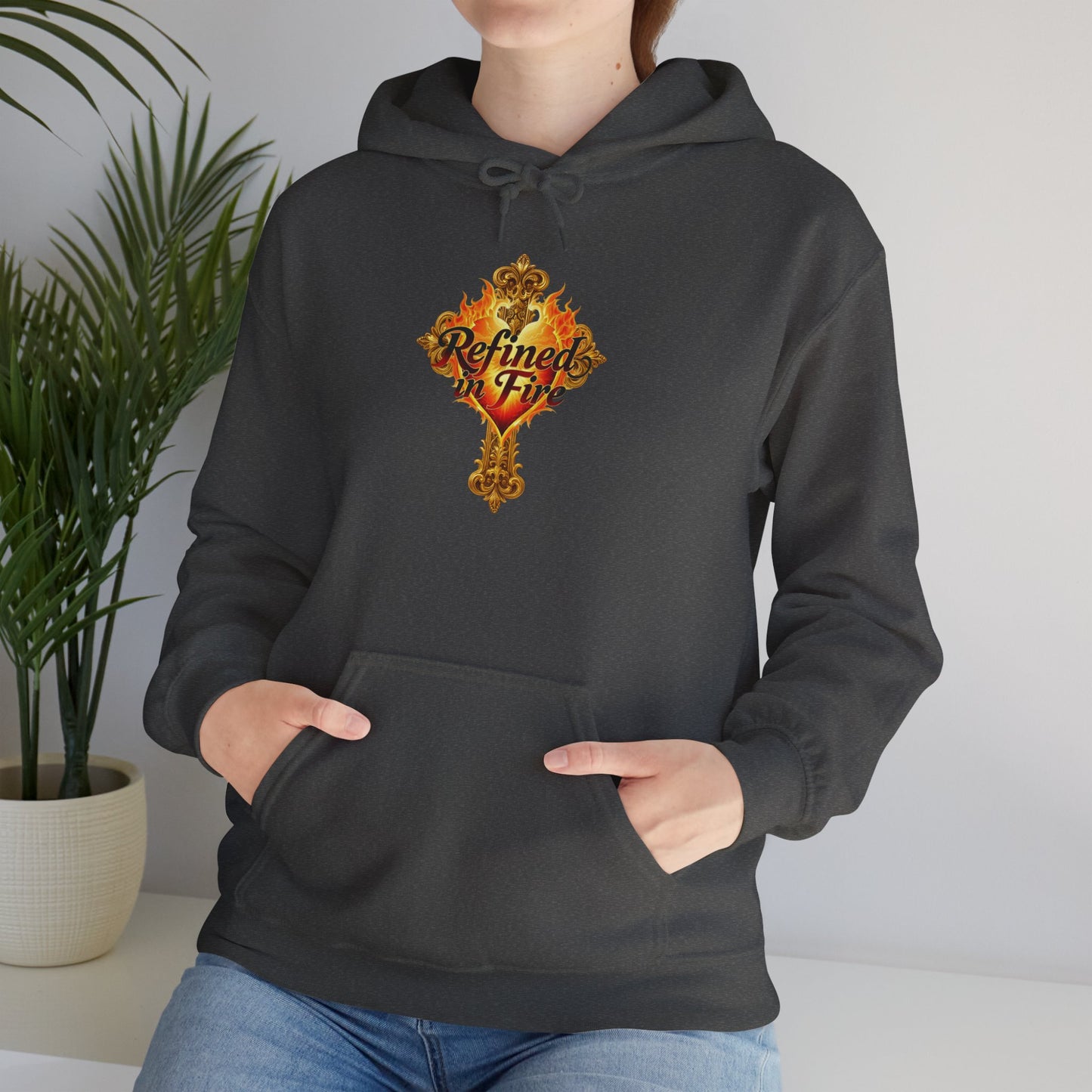 Refined by Fire - Women's Ornate Christian Hoodie