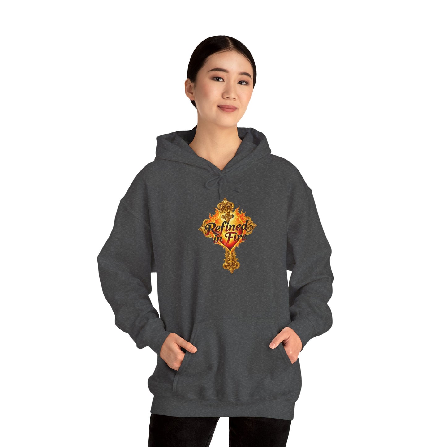 Refined by Fire - Women's Ornate Christian Hoodie