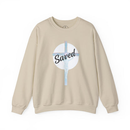 Saved - Men's Christian Sweatshirt of Faith