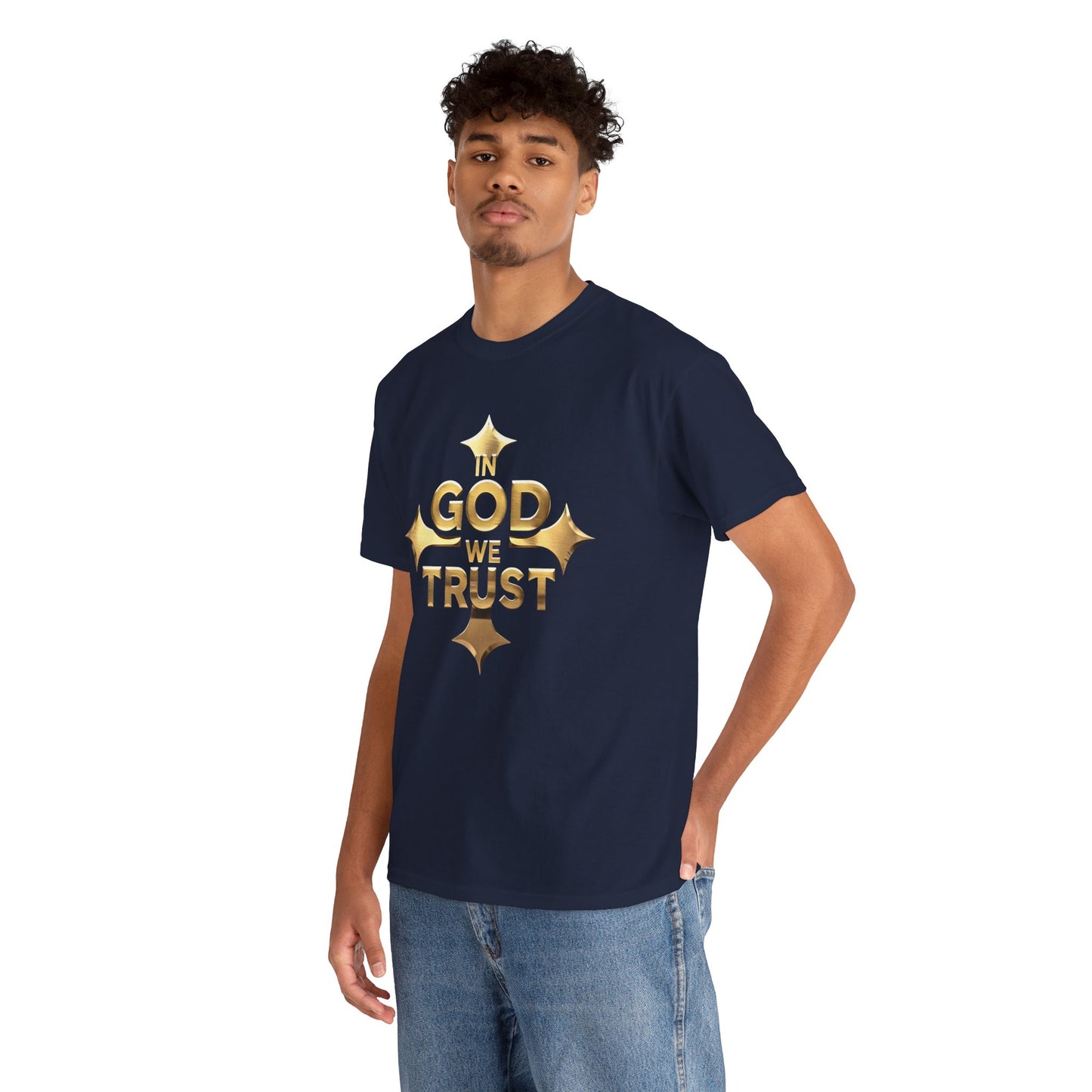 In God We Trust (Gold)- Men's Christian T-Shirt