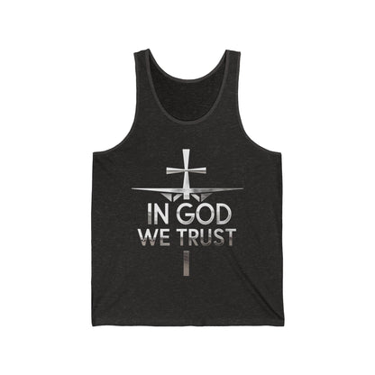 In God We Trust | Men’s Christian Tank Top with Front Design