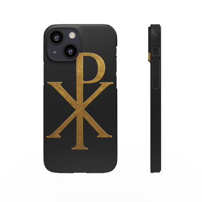 Black Chi Rho Snap Case for iPhone – The Way, Truth & Life