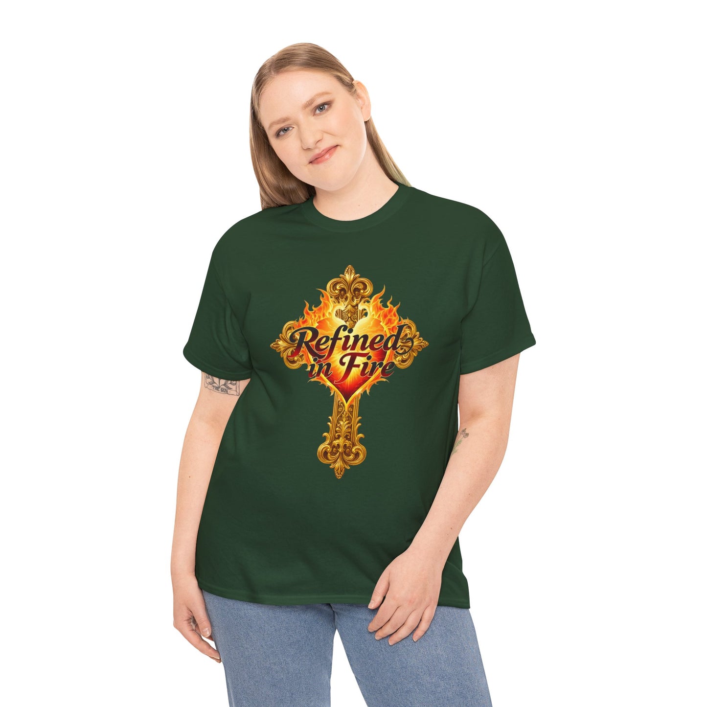Refined in Fire — Women's Ornate Christian T-Shirt