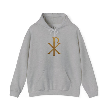 Chi Rho in Gold - Men’s Christian Hoodie