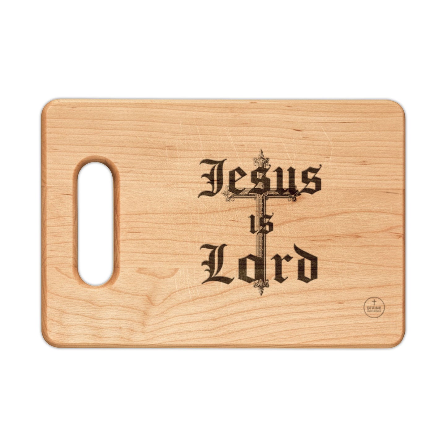 Jesus Is Lord — Bold Cross Cutting Board