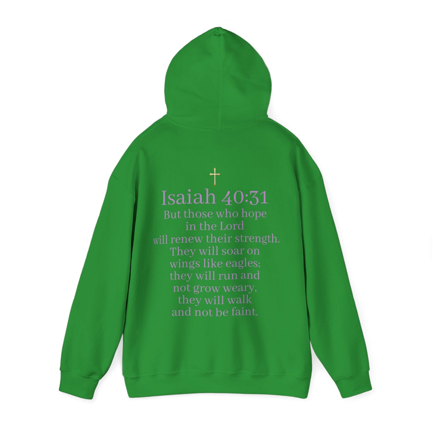 Men’s “Hope” Hoodie – Bold Scripture Pullover | Isaiah 40:31