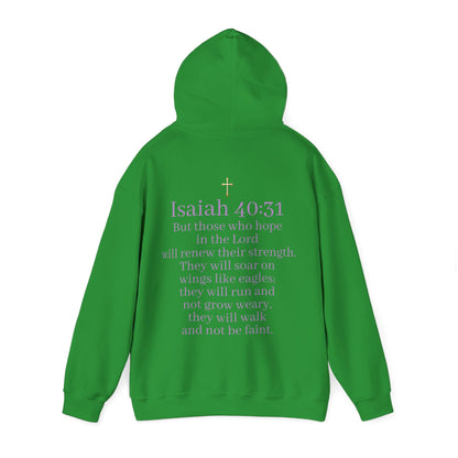 Men’s “Hope” Hoodie – Bold Scripture Pullover | Isaiah 40:31
