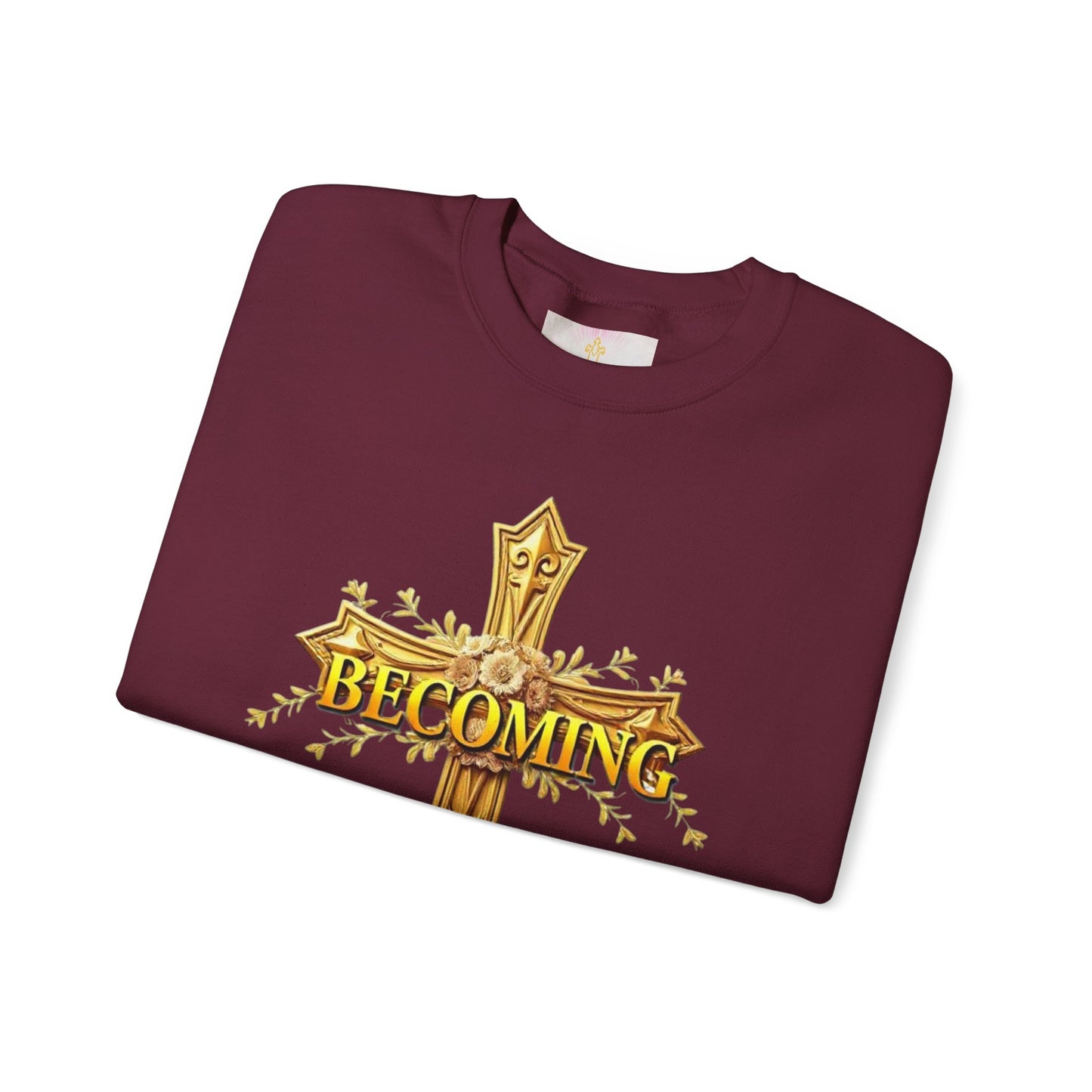 Becoming - Women’s Christian Sweatshirt (Light Lettering)