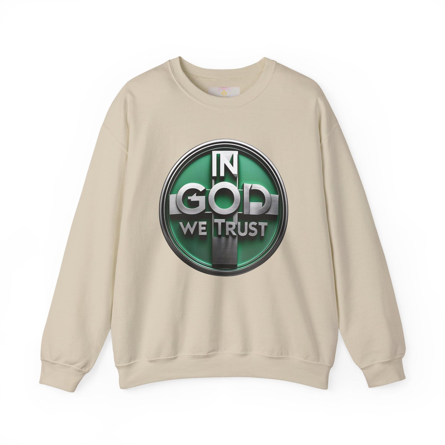 Bold Faith Men's Sweatshirt – “In God We Trust” Christian Apparel