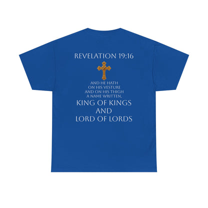 Christ is King Women’s Christian Tee (White Lettering)