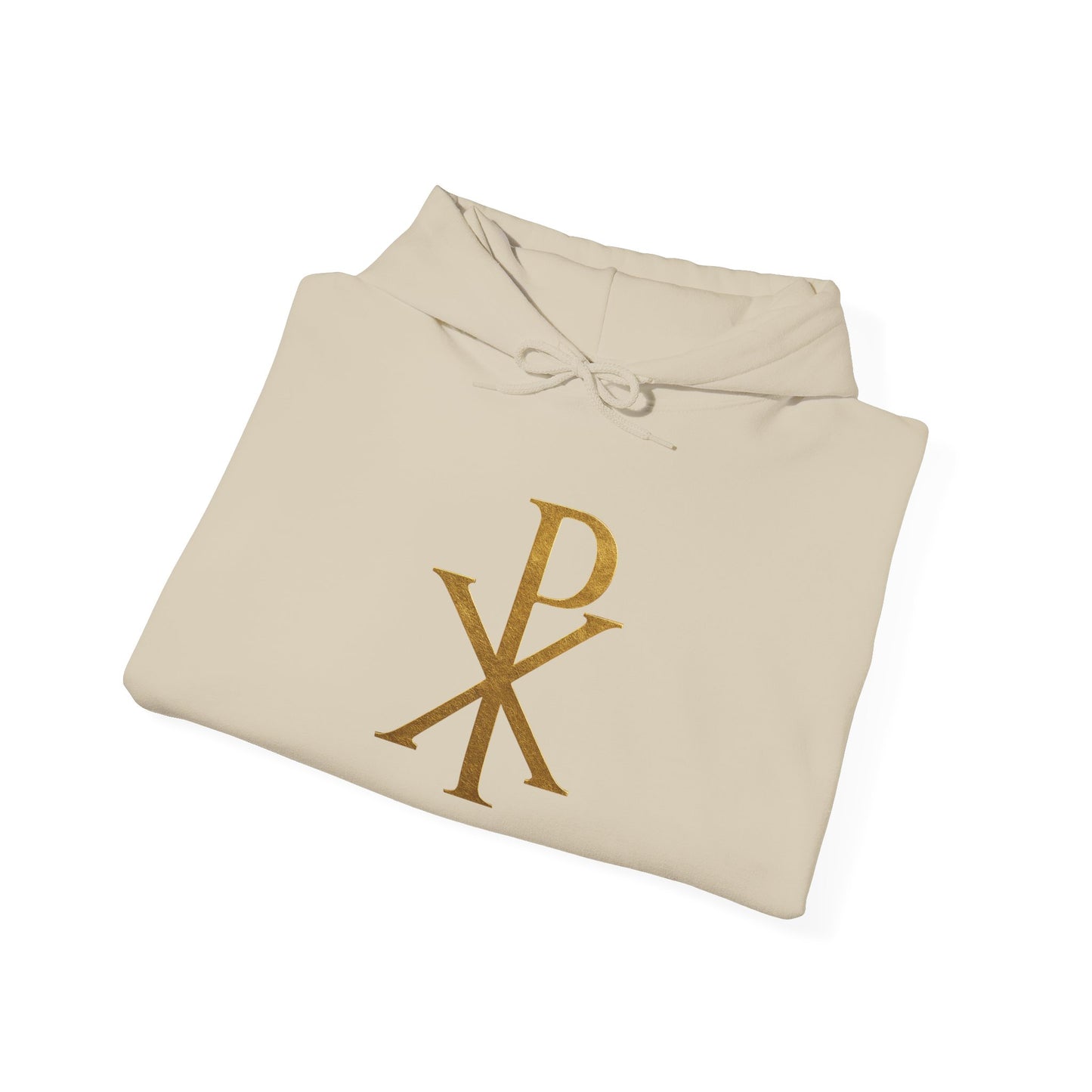 Chi Rho in Gold - Men’s Christian Hoodie