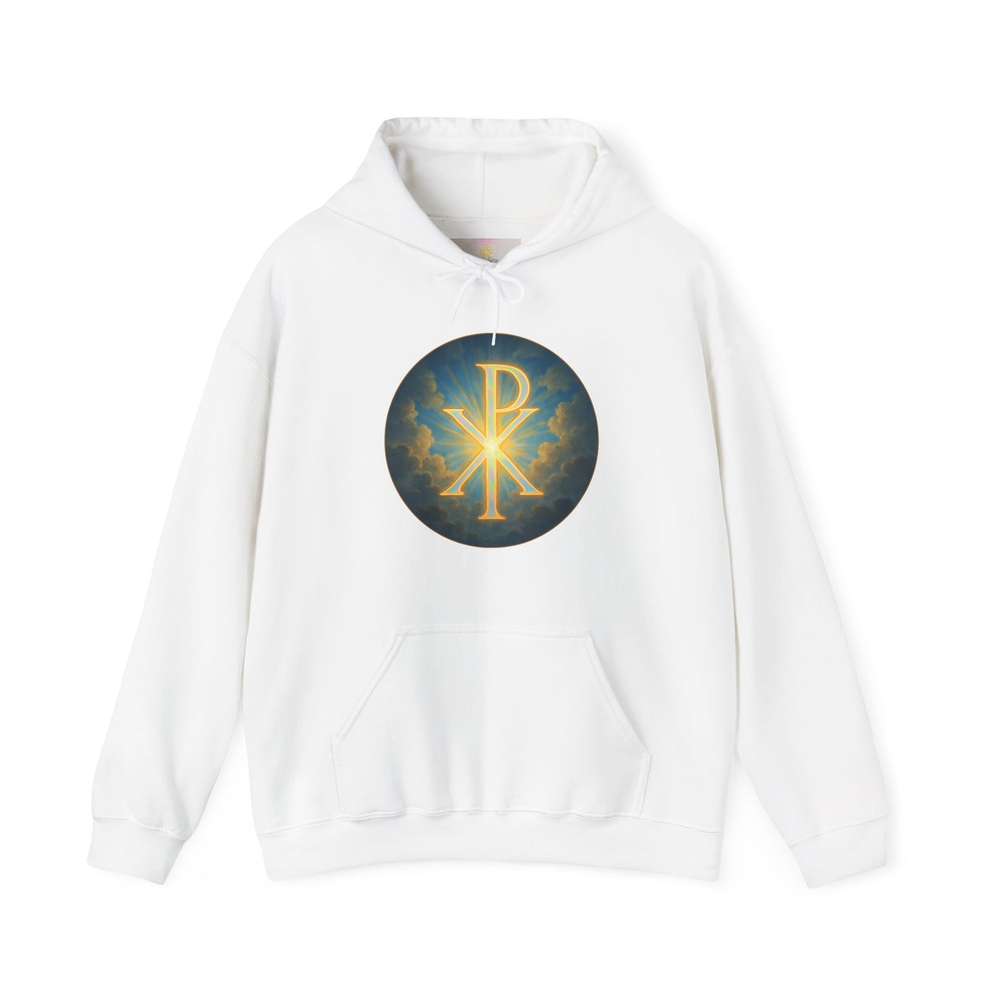 Women’s Christian Hoodie with Chi Rho – Historic Faith Symbol Pullover