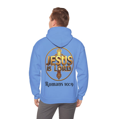 Jesus Is Lord Christian Hoodie – Men’s Bold Faith Streetwear (Dark Lettering)