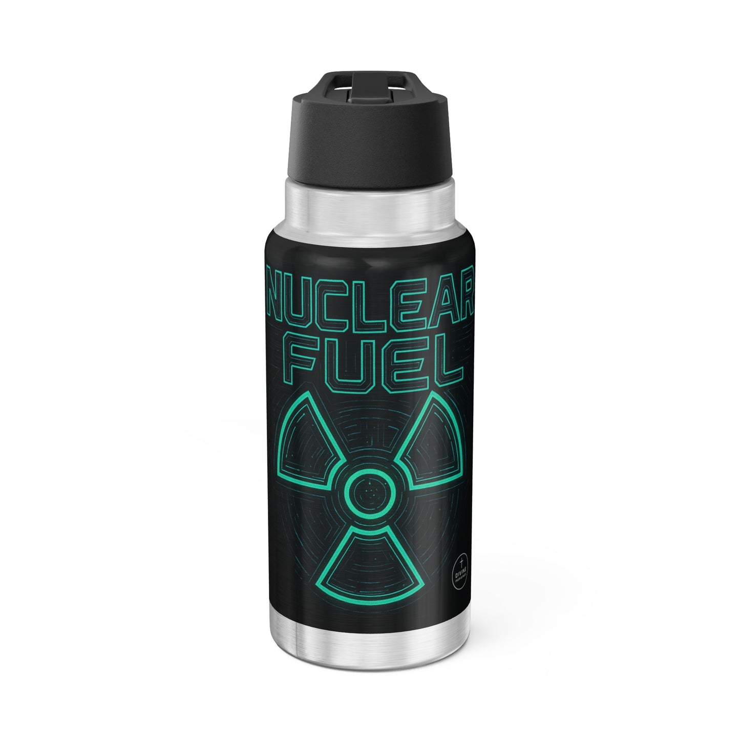 Faith Fueled – Nuclear Energy Stainless Steel Bottle (Green)