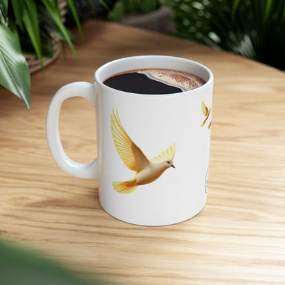 Doves of Gold Christian Mug – 11 oz & 15 oz