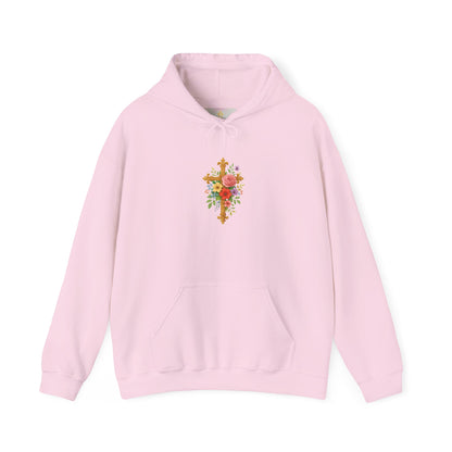 Floral Cross Women’s Christian Hoodie