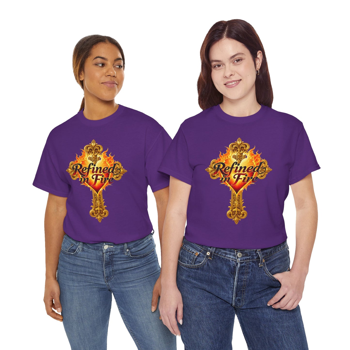 Refined in Fire — Women's Ornate Christian T-Shirt