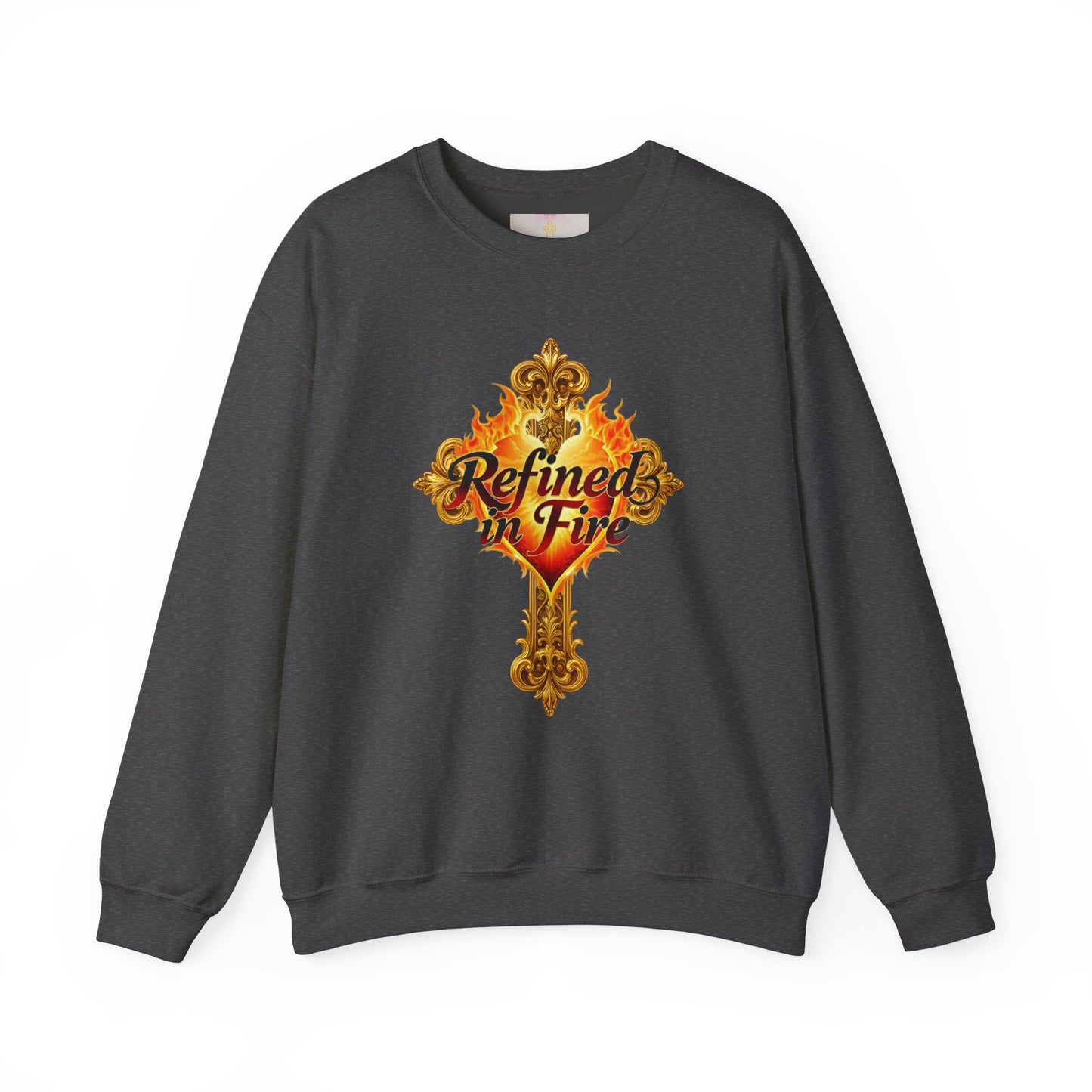 Refined in Fire - Women's Ornate Christian Sweatshirt